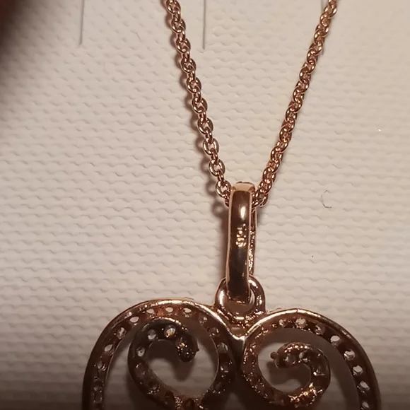 925 sterling silver in rose gold with - Picture 6 of 6